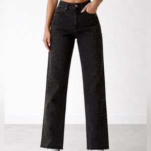 Zara Black Studded Women's Jeans EUR 36